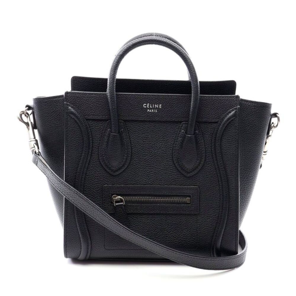 Celine Luggage Nano Shopper 2WAY Leather Handbag